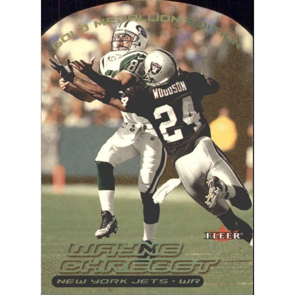 2000 Ultra Gold Medallion New York Jets Football Card #106 Wayne Chrebet